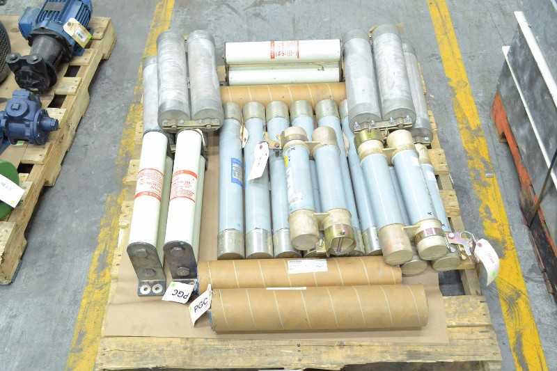 1 PALLET OF ASSORTED ELECTRICAL FUSES, GOULD, CUTLER HAMMER, WESTINGHOUSE (OHIO) - MISCELLANEOUS