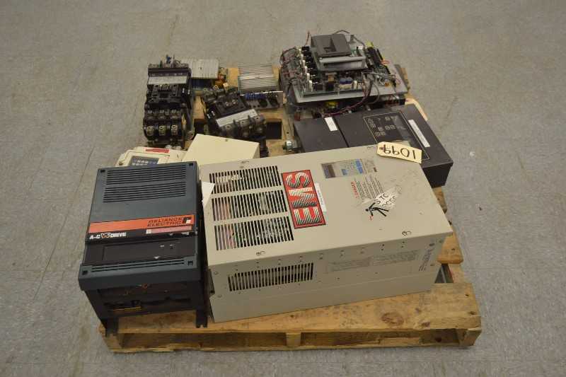 1 PALLET OF CONTROLS, ABB, ALLEN BRADLEY, RELIANCE ELECTRIC (OHIO) - MISCELLANEOUS