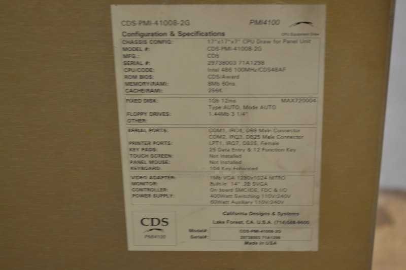 1 PALLET OF CDS PANELS CDS-PMI-4100B-2G (OHIO) - MISCELLANEOUS