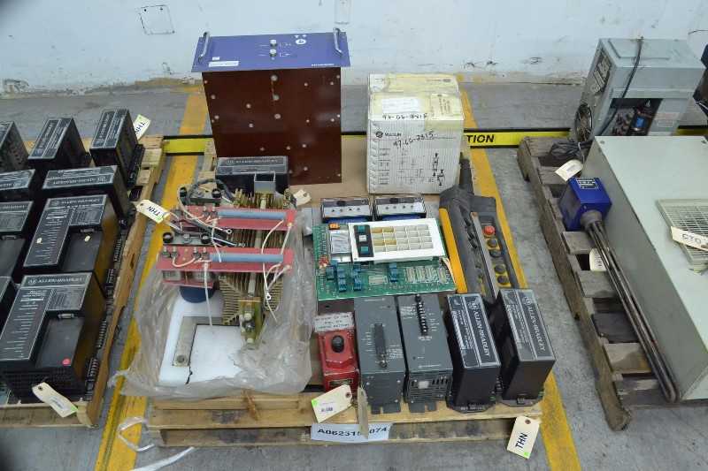 1 PALLET OF ASSORTED ELECTRIC CONTROLS, RTD MODULES, RECTIFIERS, CONTROLLERS, ALLEN BRADLEY (OHIO) - MISCELLANEOUS