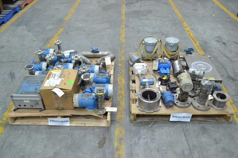 2 PALLETS OF ASSORTED INSTURMENTATION UNITS, FLOW METERS, TRANSMITTERS, LEVEL SENSORS (OHIO) - MISCELLANEOUS