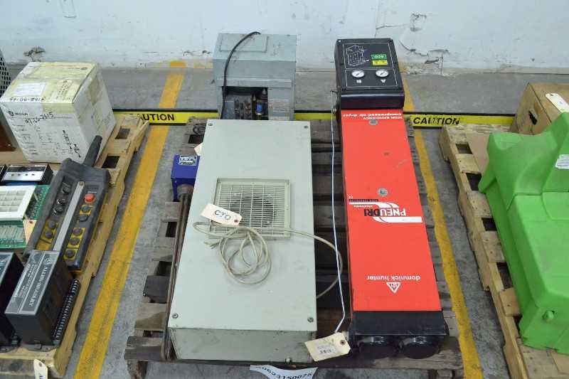 1 PALLET OF ASSORTED HEATING AND COOLING UNITS, AIR CONDITIONERS, DRYERS, IMMERSION HEATERS (OHIO) - MISCELLANEOUS