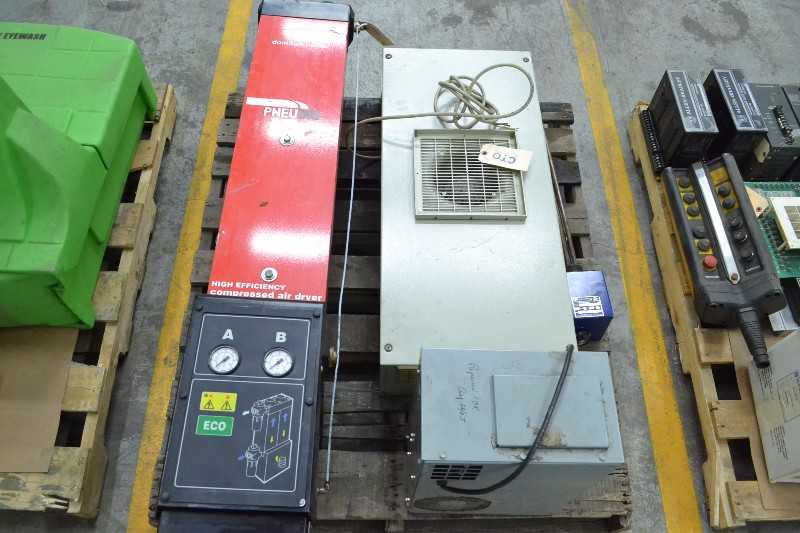 1 PALLET OF ASSORTED HEATING AND COOLING UNITS, AIR CONDITIONERS, DRYERS, IMMERSION HEATERS (OHIO) - MISCELLANEOUS
