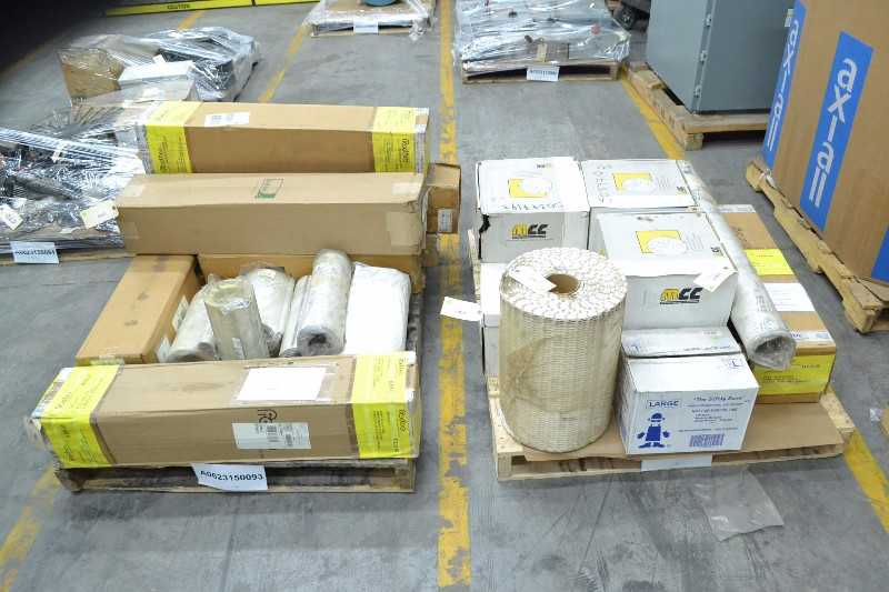 2 PALLETS OF ASSORTED CONVEYOR BELTS, TABLETOP BELTS, INTRALOX, HABASIT, MCC, FORBO (OHIO) - MISCELLANEOUS