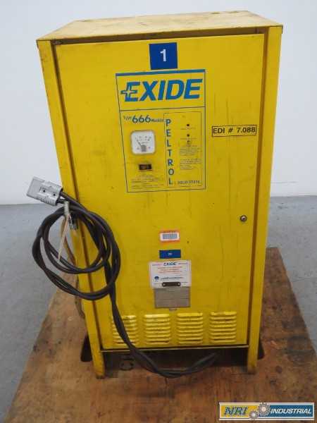 EXIDE 666 PELTROL BATTERY CHARGER POWER SUPPLY 600V-AC 24V-DC 96A AMP (OHIO) - MISCELLANEOUS EXIDE 666 PELTROL BATTERY CHARGER POWER SUPPLY 600V-AC 24V-DC 96A AMP (OHIO) - MISCELLANEOUS