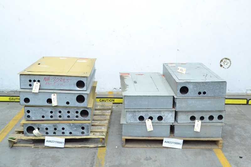2 PALLETS OF ASSORTED ELECTRICAL BREAKER DISTRIBUTION PANELS, WESTINGHOUSE, CUTLER HAMMER, (OHIO) - MISCELLANEOUS