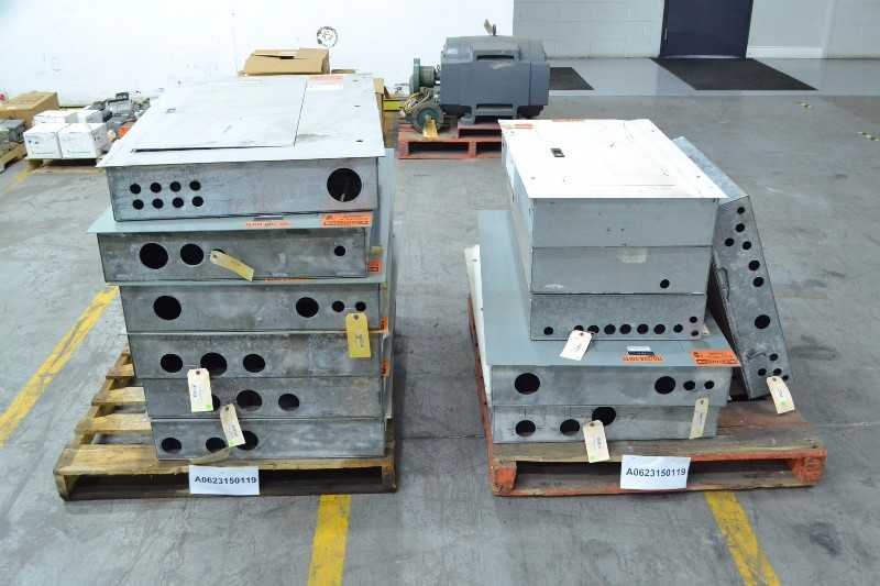 2 PALLETS OF ASSORTED DISTRIBUTION PANELS, SQUARE D, CUTLER HAMMER, WESTINGHOUSE (OHIO) - MISCELLANEOUS