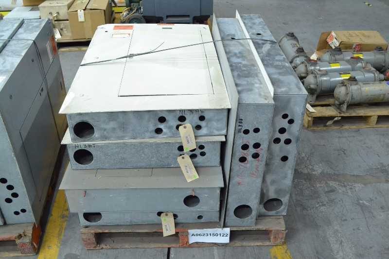 2 PALLETS OF ASSORTED DISTRIBUTION PANELS, SQUARE D, CUTLER HAMMER, WESTINGHOUSE (OHIO) - MISCELLANEOUS