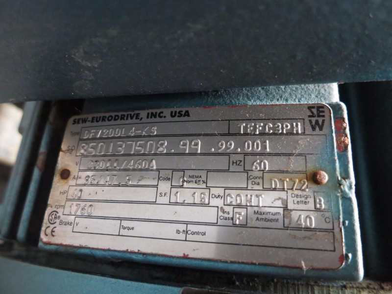 SEW EURODRIVE DFV200L4-KS R167DV200L4-KS AC GEAR MOTOR 82.91:1 21RPM 40HP 230/460V 1760RPM (OHIO) - MISCELLANEOUS
