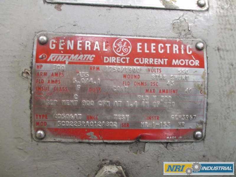 GE 5CD223RA012A802 KINAMATIC 300HP 550V-DC 1750/1900RPM CD506AT DC ELECTRIC MOTOR (OHIO) - MISCELLANEOUS