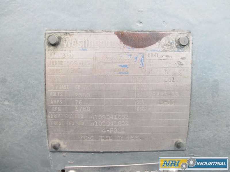 WESTINGHOUSE ABW1 LIFE-LINE AC ELECTRIC MOTOR 350HP 2300V-AC 1780RPM 509-US 3PH (OHIO) - MISCELLANEOUS