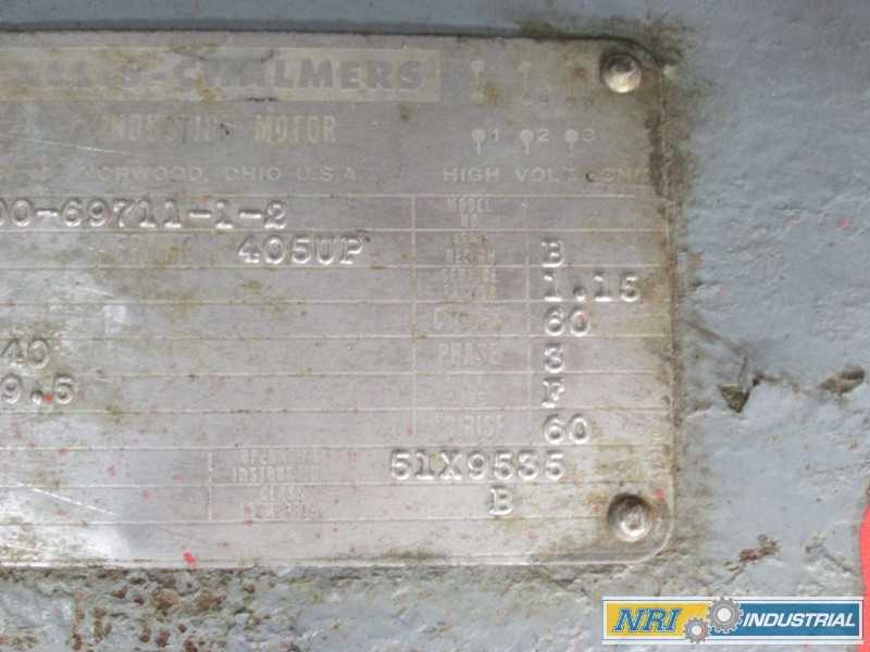 ALLIS CHALMERS 1-5100-69711-1-2 AC MOTOR 75HP 220/440V-AC 1770RPM 405UP 3PH (OHIO) - MISCELLANEOUS