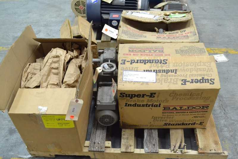 2 PALLETS OF ASSORTED ELECTRIC AC MOTORS, BALDOR, GENERAL ELECTRIC, WEG, SEW EURODRIVE (OHIO) - MISCELLANEOUS