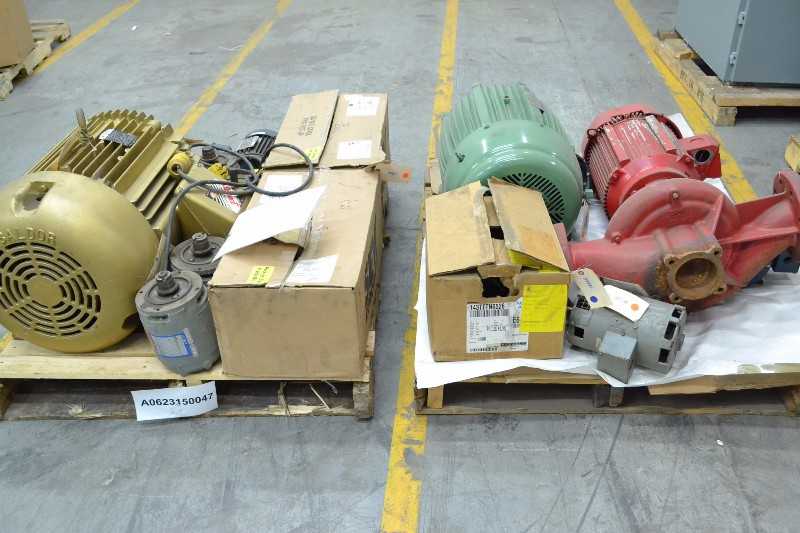 2 PALLETS OF ASSORTED ELECTRIC MOTORS, BALDOR, GENERAL ELECTRIC, MARATHON, SEW EURODRIVE (OHIO) - MISCELLANEOUS