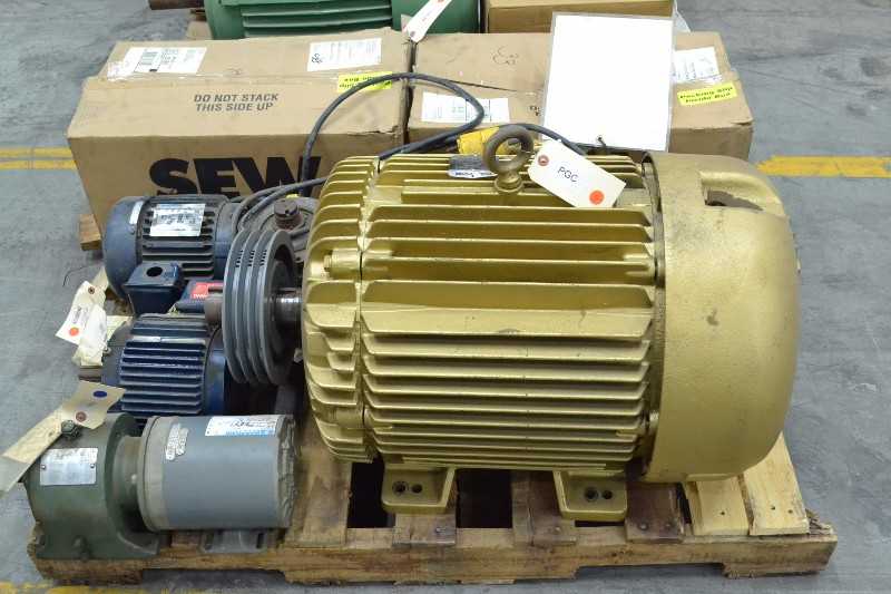 2 PALLETS OF ASSORTED ELECTRIC MOTORS, BALDOR, GENERAL ELECTRIC, MARATHON, SEW EURODRIVE (OHIO) - MISCELLANEOUS