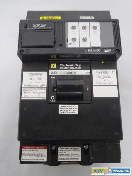 SQUARE D LX36100 I-LINE MOLDED CASE 3P 100A AMP 600V-AC CIRCUIT BREAKER (OHIO) - MISCELLANEOUS