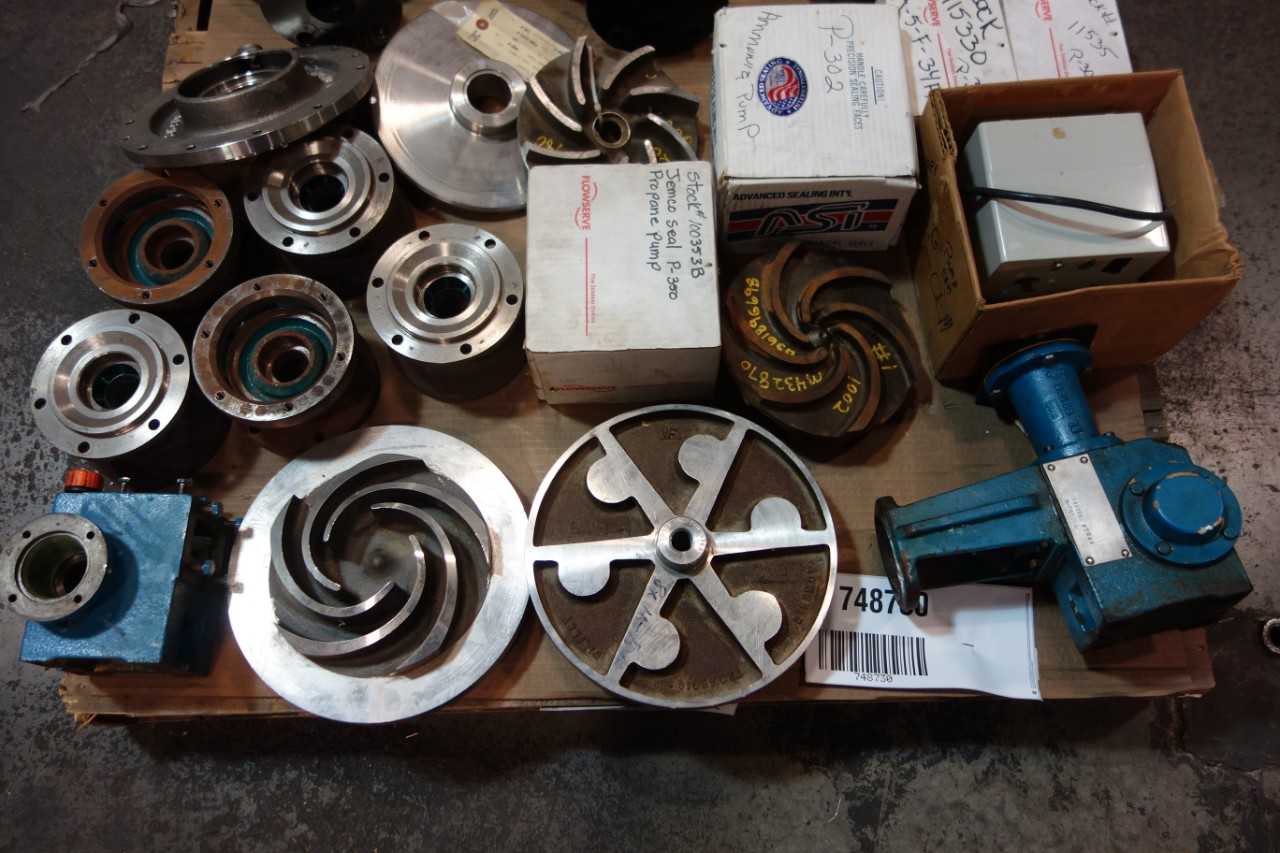 1 PALLET OF ASSORTED PUMP PARTS & ACCESSORIES, METERING PUMP- GOULD, WILFLEY - METERING PUMP