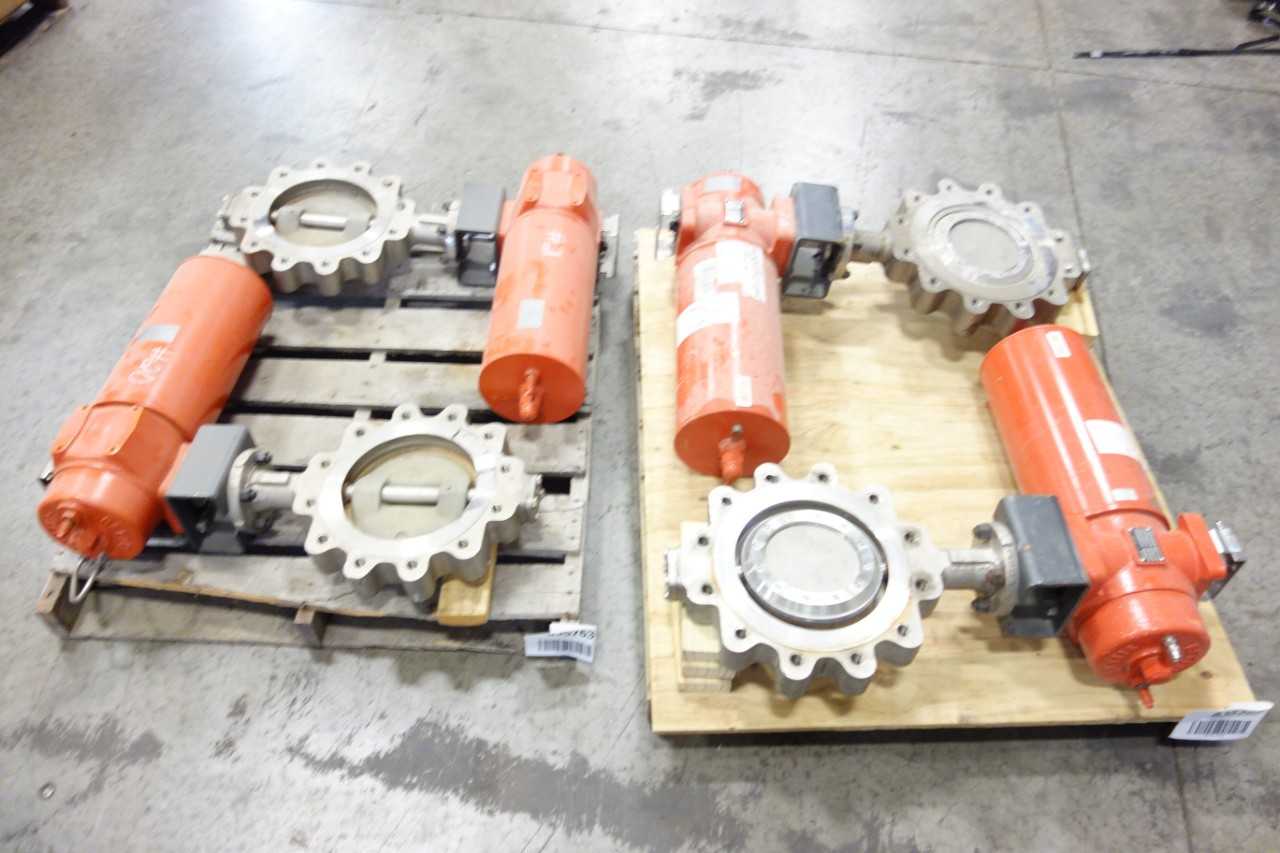 2 PALLETS OF ASSORTED BETTIS PNEUMATIC ACTUATORS WITH VANESSA BUTTERFLY VALVES - VALVES