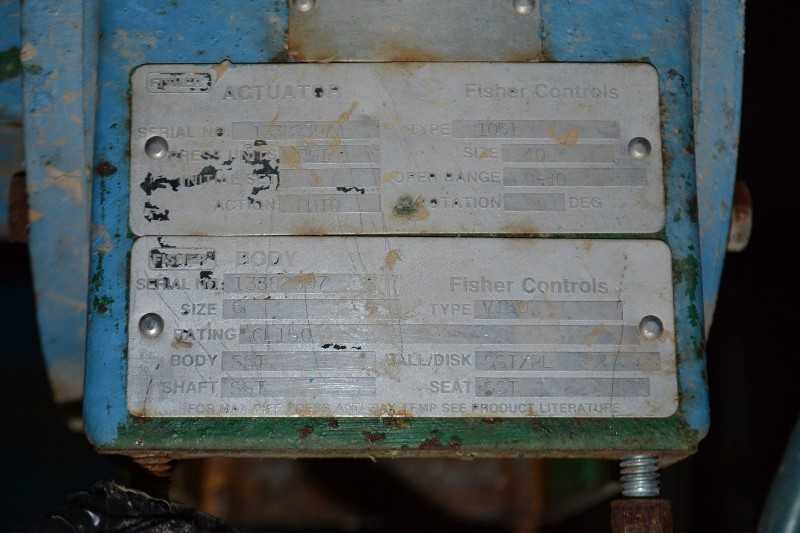 FISHER V150 V-BALL CONTROL VALVE STAINLESS 6 - MISCELLANEOUS