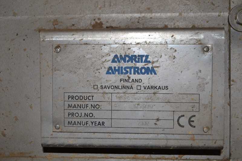 ANDRITZ AHLSTROM MICRA-SCREEN SINGLE 2002 SIDEHILL SCREEN - MISCELLANEOUS
