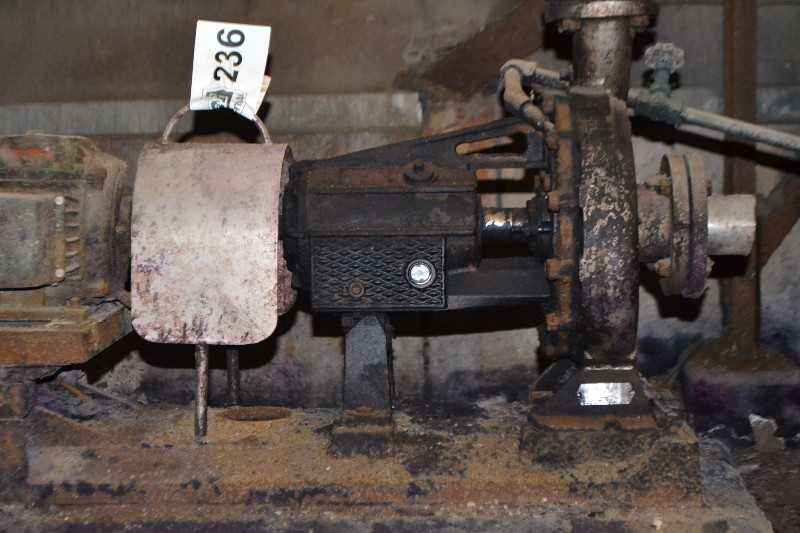 ALLIS CHALMERS F4B2 316 STAINLESS CENTRIFUGAL PUMP 3X2X11 WITH 5HP AC MOTOR - MISCELLANEOUS