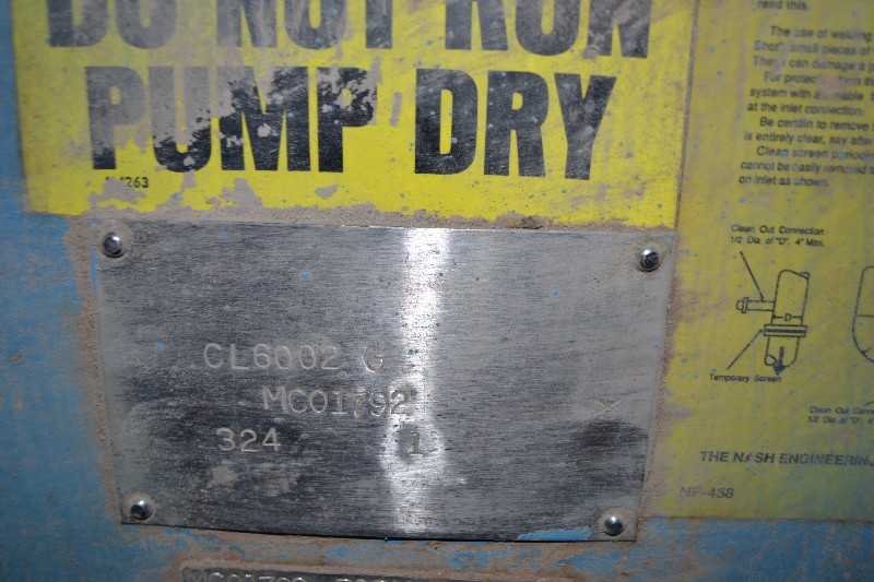 NASH CL6002G VACUUM PUMP IRON INTERNAL GEAR DRIVE - MISCELLANEOUS