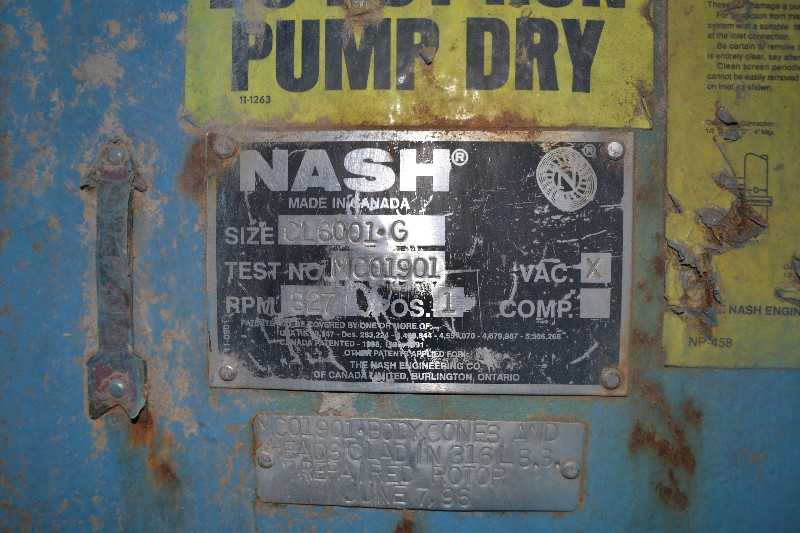 NASH CL6002G VACUUM PUMP IRON INTERNAL GEAR DRIVE - MISCELLANEOUS