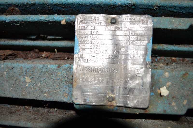 WESTINGHOUSE HSB AC MOTOR 100HP 445T 1775RPM 575V - MISCELLANEOUS