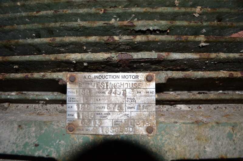 WESTINGHOUSE HSB AC MOTOR 125HP 445T 1185RPM 575V - MISCELLANEOUS