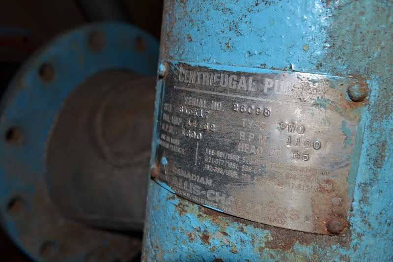 ALLIS CHALMERS PWO 8X5X17 STAINLESS CENTRIFUGAL PUMP 1600GPM 65FT - MISCELLANEOUS
