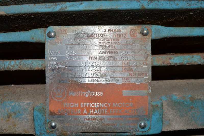 WESTINGHOUSE HSB AC MOTOR 100HP 405TS 575V 3555RPM - MISCELLANEOUS
