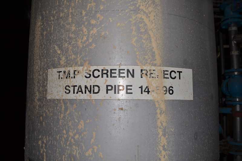 STAINLESS TMP SCREEN REJECTS TANK 83,000L WITH FOXBORO IDP10 PRESSURE TRANSMITTER - MISCELLANEOUS