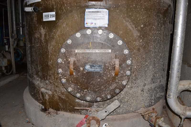 FABRICATED PLASTICS BULK STORAGE TANK FIBERGLASS 7926 GALLONS WITH BALL VALVES - MISCELLANEOUS