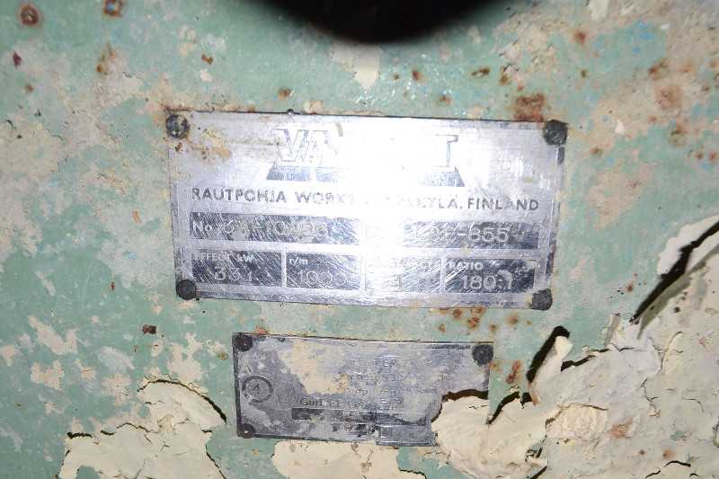 VALMET GEAR REDUCER LDE-855 33.1 KW 180:1 RATIO - MISCELLANEOUS