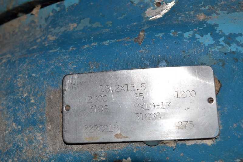 GOULDS 3196 XLT-X 8X10-17 STAINLESS CENTRIFUGAL PUMP 2900GPM 85FT - MISCELLANEOUS