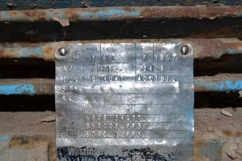 WESTINGHOUSE AC MOTOR 60HP 404T 1175RPM 575V - MISCELLANEOUS