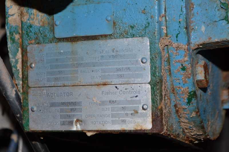 FISHER V150 V-BALL CONTROL VALVE 8 - MISCELLANEOUS