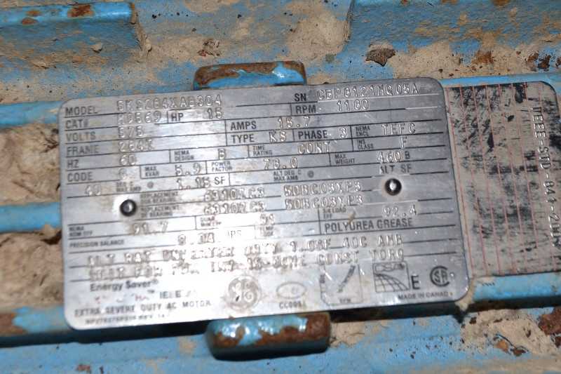 GE 5KS284XAB304 AC MOTOR 15HP 284T 1180RPM 575V - MISCELLANEOUS