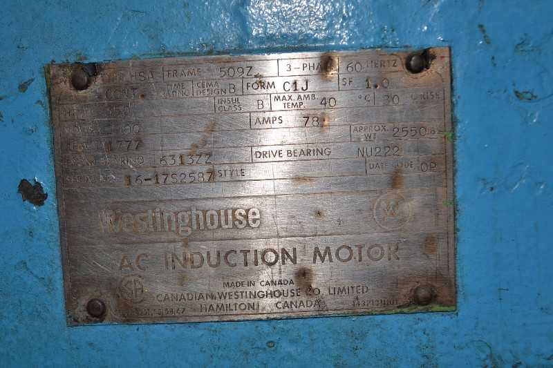WESTINGHOUSE HSA AC MOTOR 350HP 2300V 509Z 1777RPM - MISCELLANEOUS