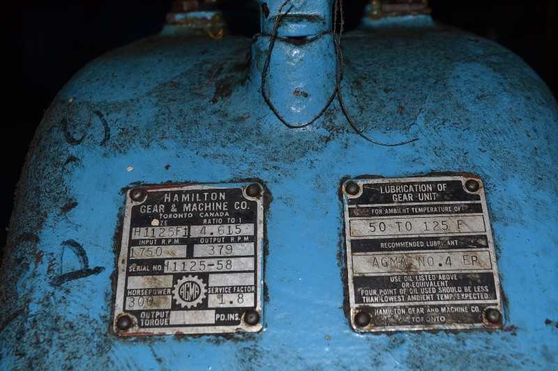 HAMILTON GEAR H1125FI GEAR REDUCER 4.615:1 300HP - MISCELLANEOUS