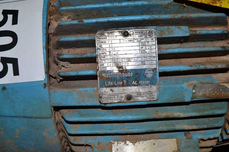 WESTINGHOUSE HSB AC MOTOR 15HP 254T 3505RPM 575V - MISCELLANEOUS