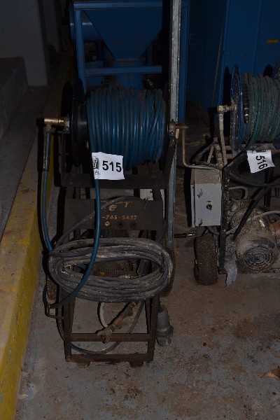 COMET FWS3550 WATER PLUNGER PUMP, 5HP AC MOTOR, CART, HOSE REEL - MISCELLANEOUS
