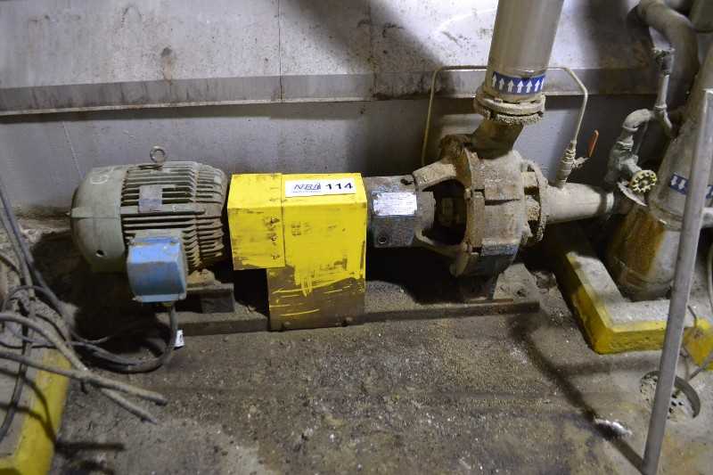 IRON CENTRIFUGAL PUMP, WESTINGHOUSE HSB 7.5HP 254T 1165RPM 575V AC MOTOR - MISCELLANEOUS
