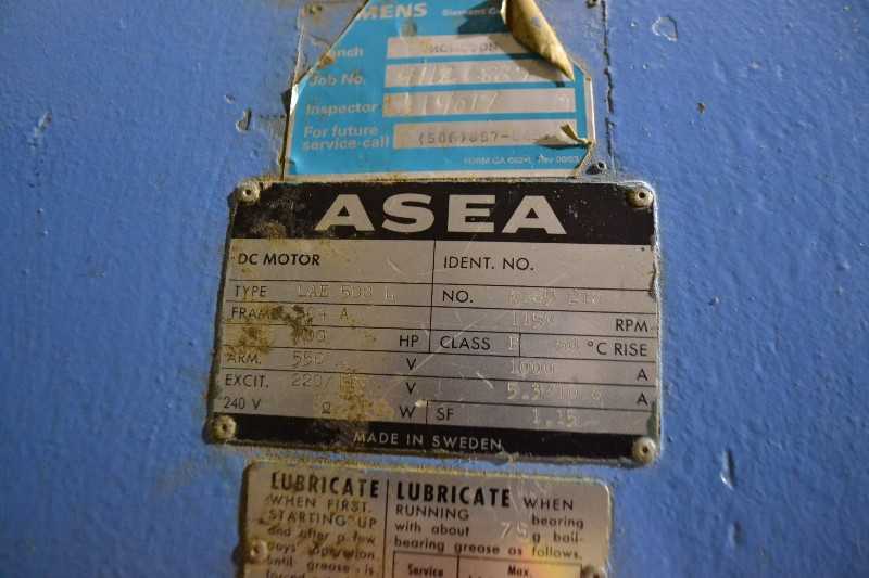 ASEA LAE-500L DC MOTOR 700HP 550V 1150RPM 504A FRAME - MISCELLANEOUS