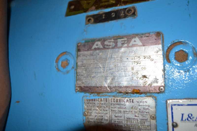 ASEA LAE-355 DC MOTOR 583A FRAME 250HP 550V 1750RPM - MISCELLANEOUS