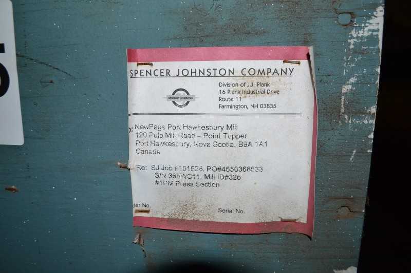SPENCER JOHNSON SPARE PRESS SECTION ROLL 29FT LENGTH 2 - MISCELLANEOUS