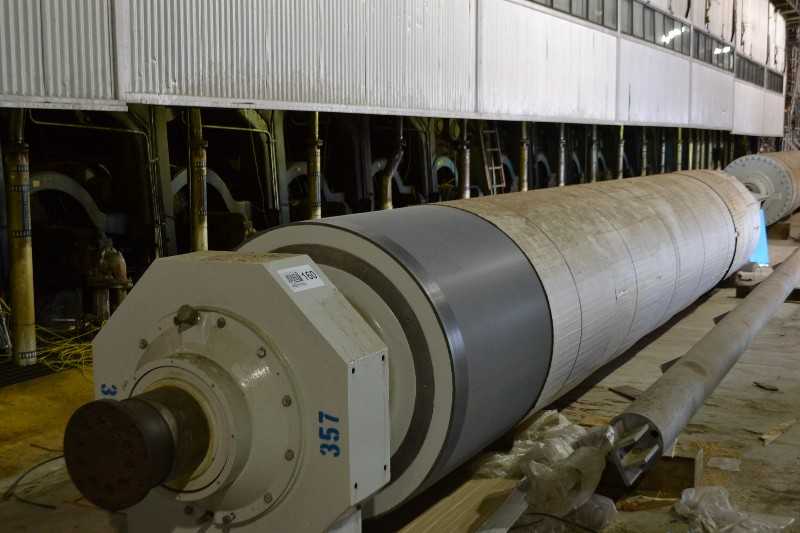 GROOVE PRESS ROLL STAINLESS SHELL 29FT #357 PAPER MACHINE ROLL - MISCELLANEOUS