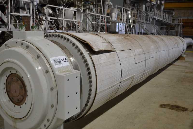 PICK UP ROLL PRESS SECTION STAINLESS SHELL 29FT PAPER MACHINE ROLL - MISCELLANEOUS