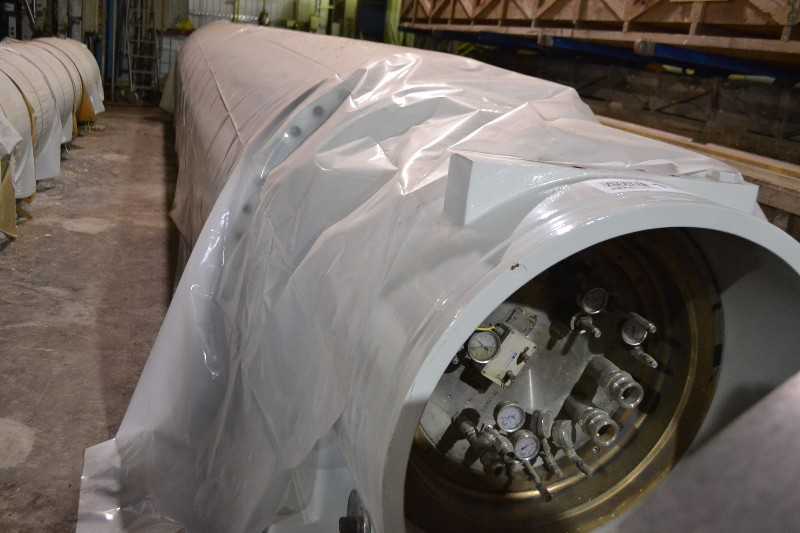 PRESS SECTION ROLL STAINLESS SHELL POLYURETHANE COVER 29FT PAPER MACHINE ROLL - MISCELLANEOUS