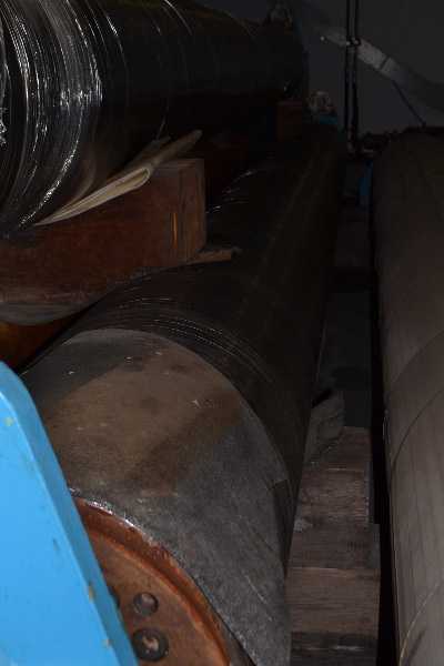 AQUITERM HOT WTR CALENDER DR (QUEEN) ROLL - ROLL STOARGE AREA 28FT STAINLESS SHELL PAPER MACHINE ROLL (SPARE) SERIAL # 106358 - MISCELLANEOUS